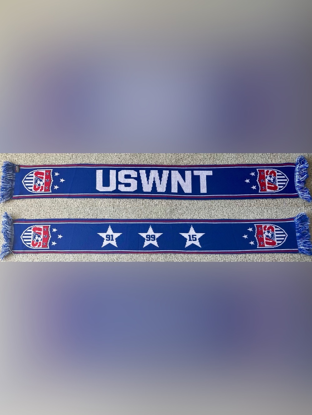 USA Womens National Team USWNT World Cup Champions 1991, 1999, 2015 Soccer Scarf